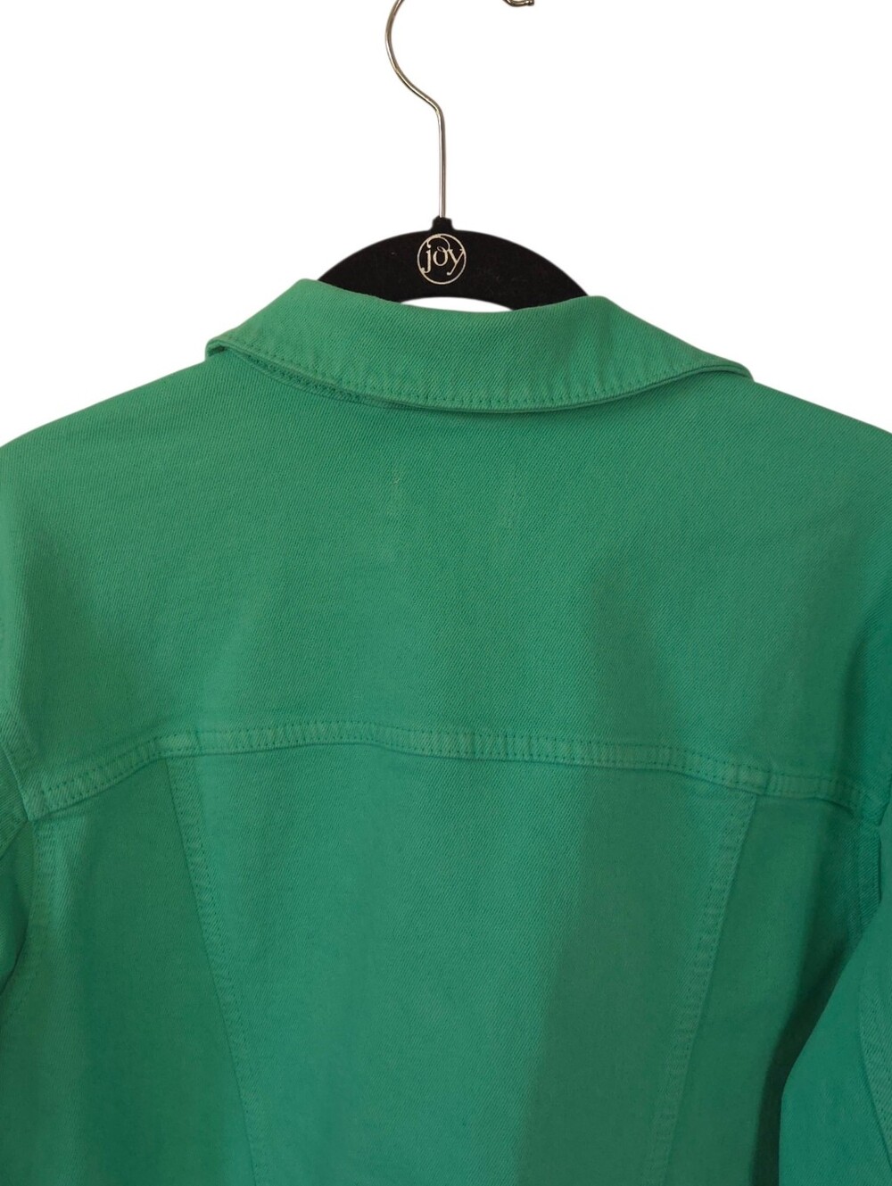 Rails The Mulholland Emerald Green Denim Trucker Jacket Size L Color Pop - Picture 3 of 11